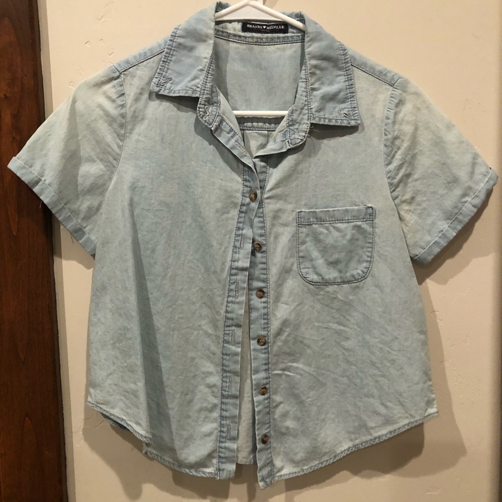 Brandy Melville light denim shirt